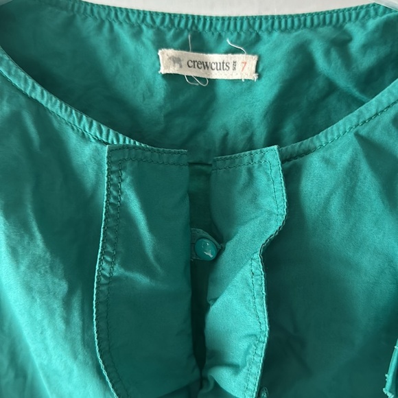 Green Sleeveless J. Crew Dress Sz 7 - Picture 3 of 4